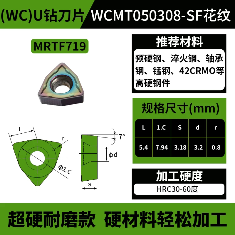 WC款U钻刀片