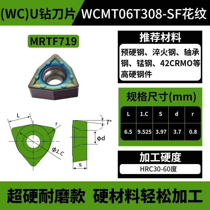 WC款U钻刀片