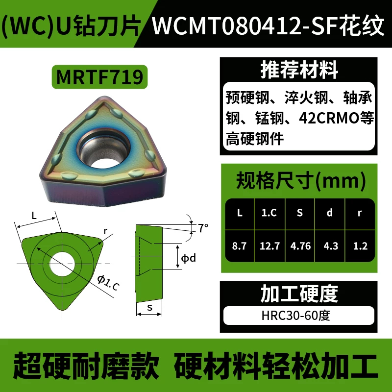 WC款U钻刀片