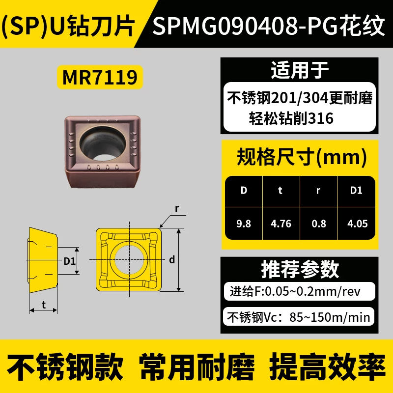 SP款U钻刀片