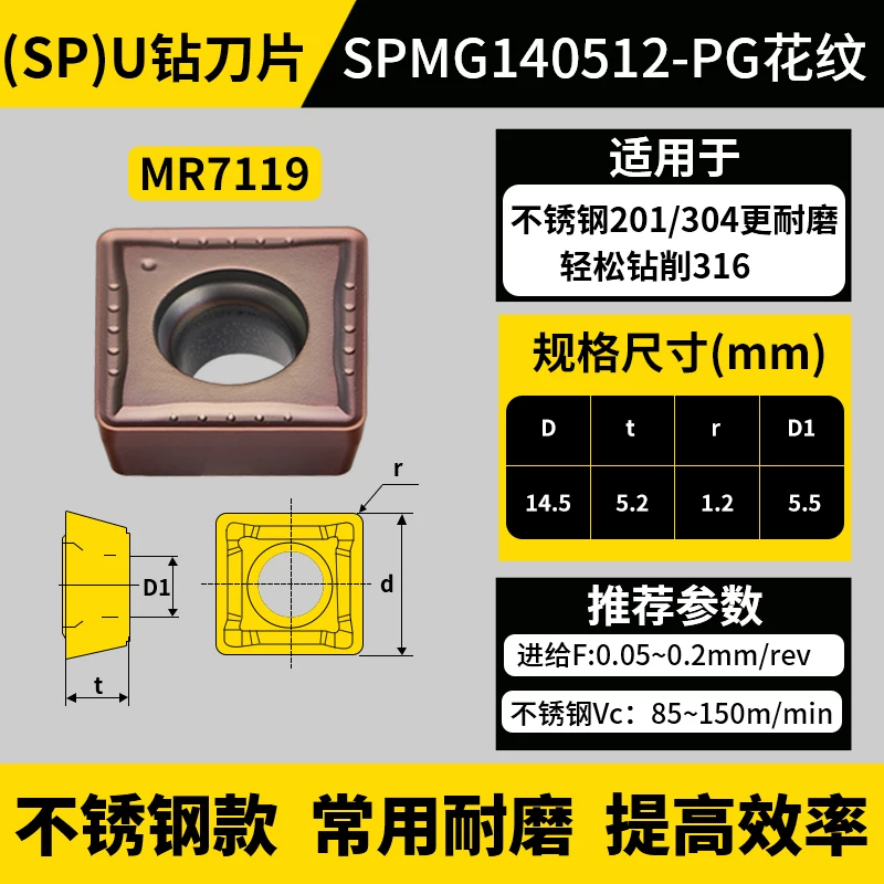 SP款U钻刀片