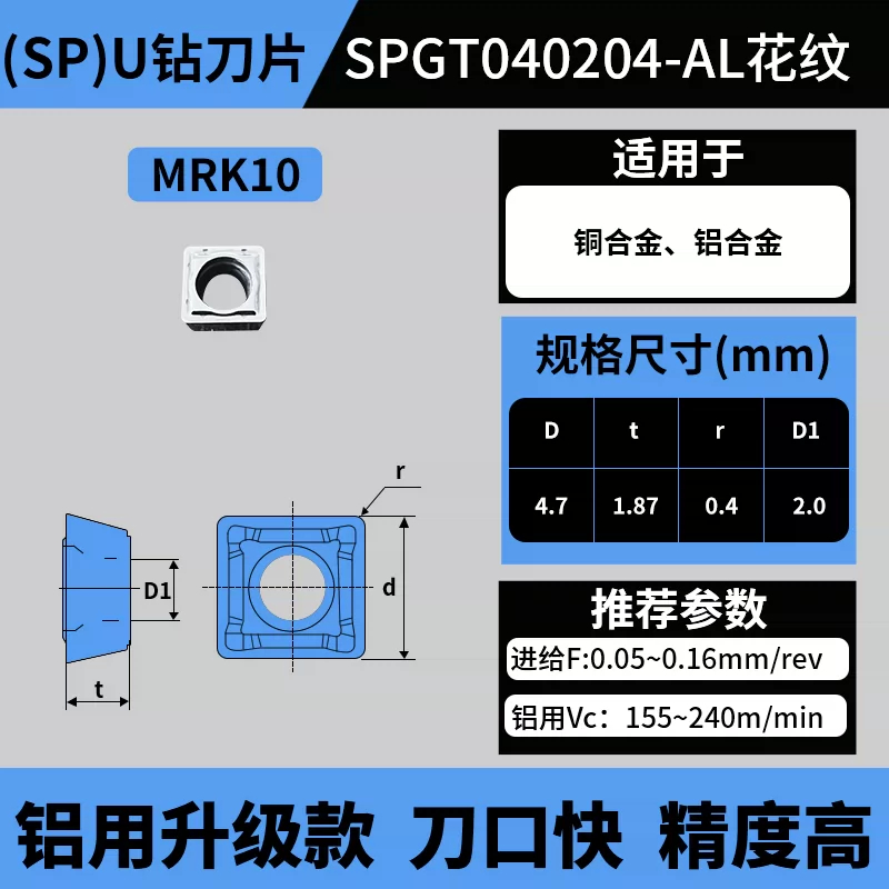 SP款U钻刀片