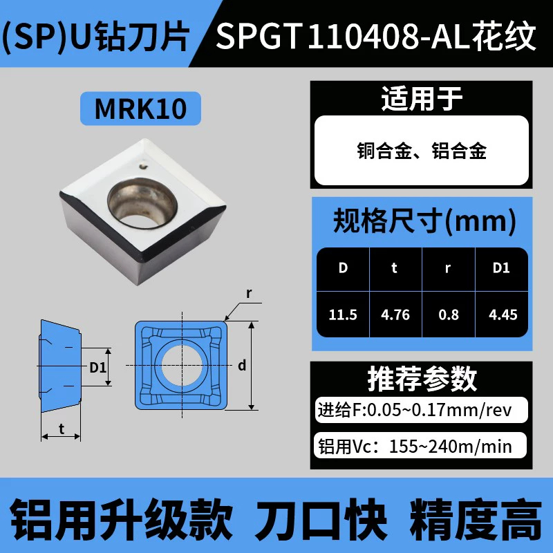 SP款U钻刀片