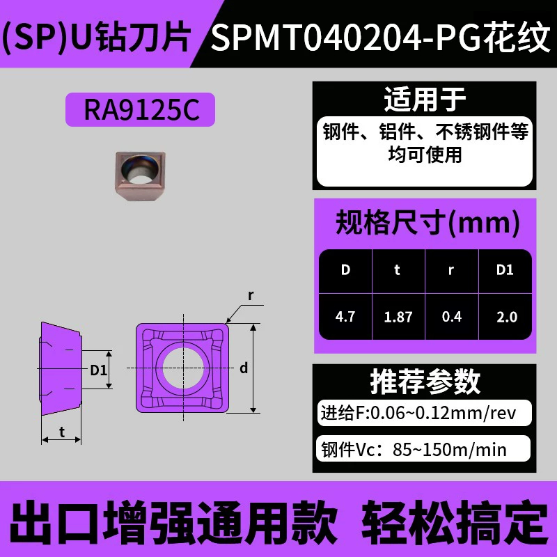 SP款U钻刀片